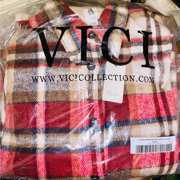 NWT FLAWLESS LIVERPOOL PLAID BUTTON DOWN SHACKET, Sz.S, BNWTIB - Picture 16 of 16